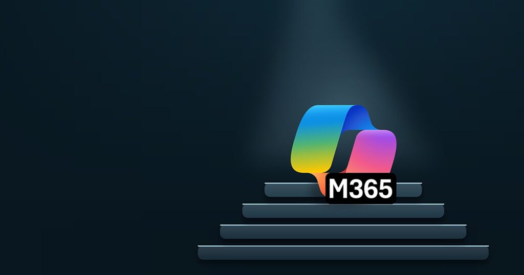 Microsoft 365 Copilot-loggan vilar på ordnade, säkra lager – en trygg grund inför AI. Active IT.